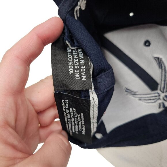 U.S. Air Force Embroidered Baseball Cap  Adjustable Hook Loop Top Level Cotton - Picture 7 of 9